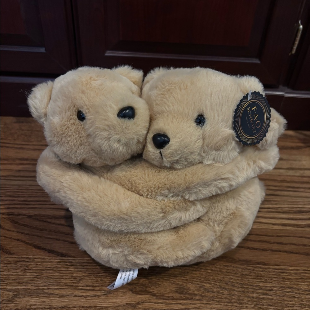 FAO Schwarz Cuddling Teddy Bears Plush